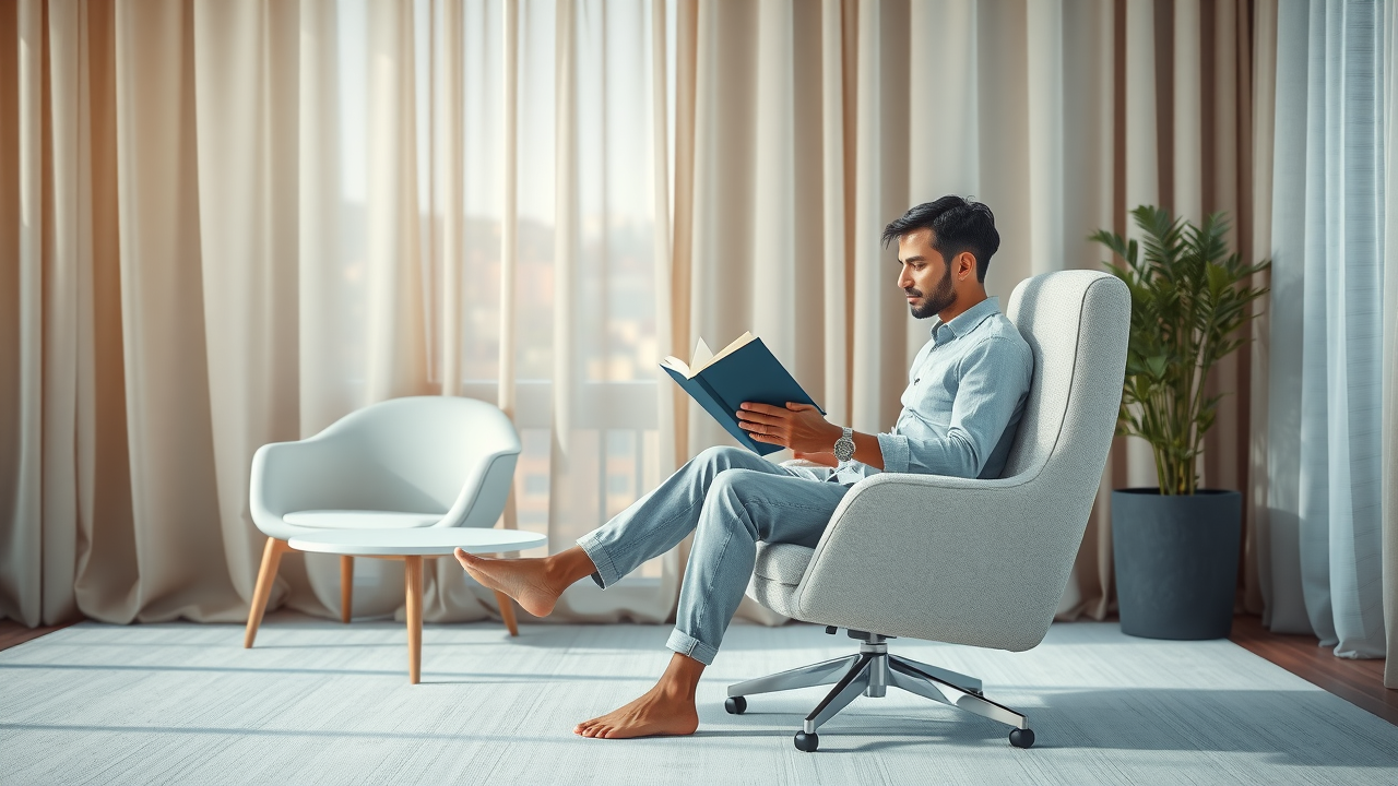 tranquil bedroom modern platform bed memory foam mattress discount furniture online Farmington CT soft colors book